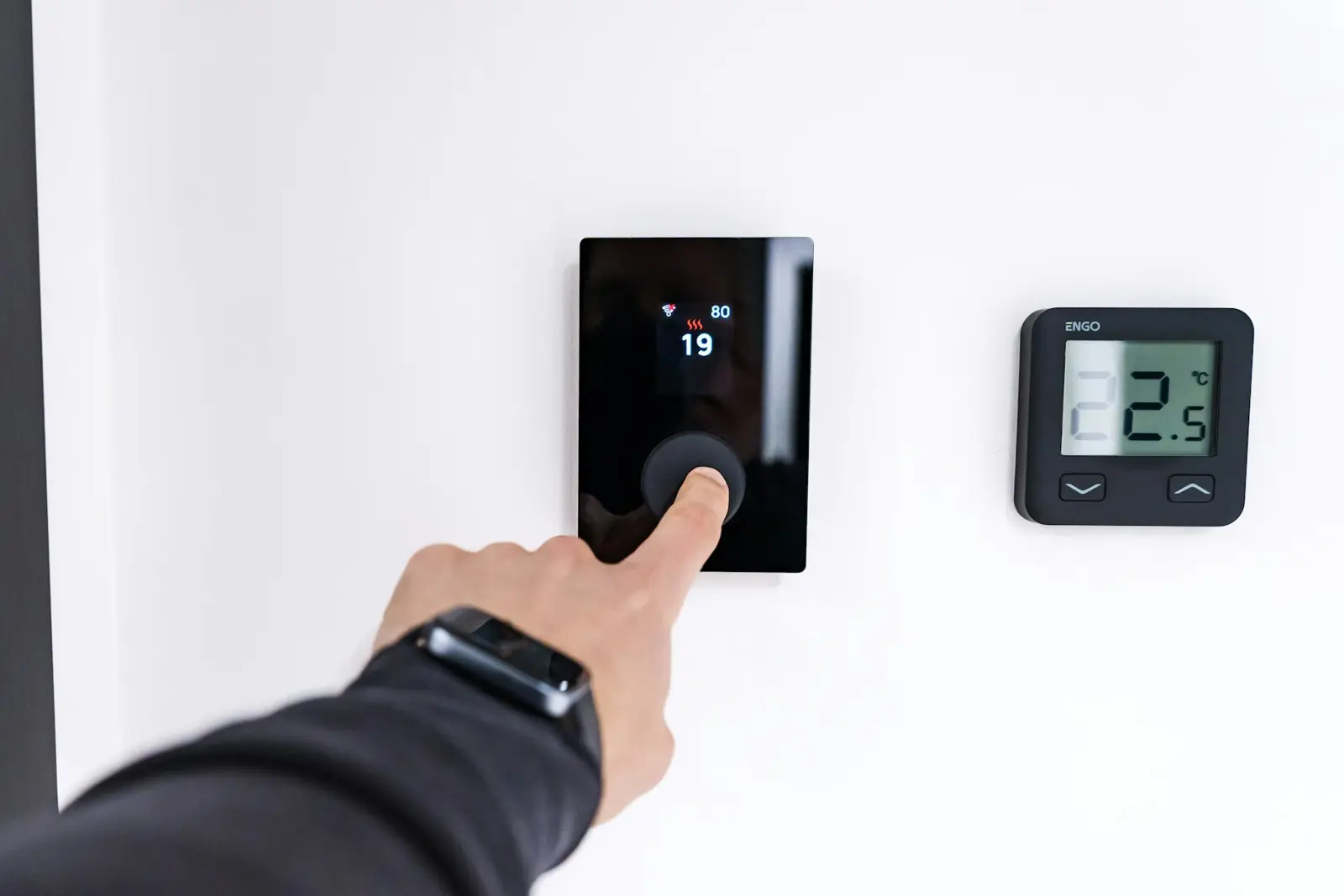 Control de temperatura en la pared